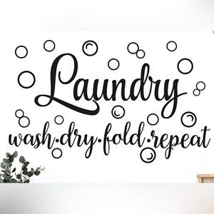 Vinyl Decal Wall Decor Black in color Size 12” x 7”